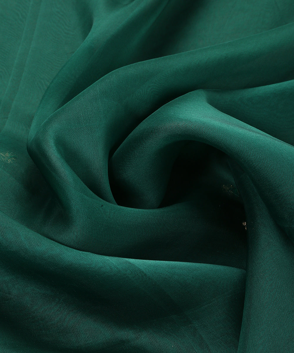 Deep_Green_Handloom_Organza_Dupatta_With_Hand_Embroidered_Zardozi_Border_WeaverStory_05
