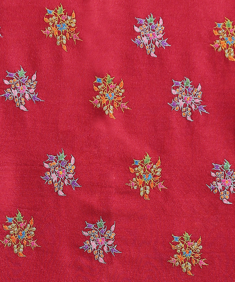 Maroon_Handloom_Moonga_Silk_Saree_With_Embroidered_Border_WeaverStory_05