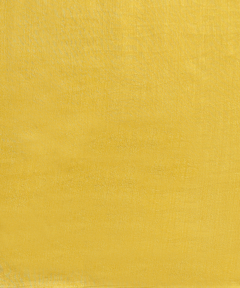 Handloom_Yellow_Moonga_Silk_Saree_With_Hand_Embroidered_Border_WeaverStory_05