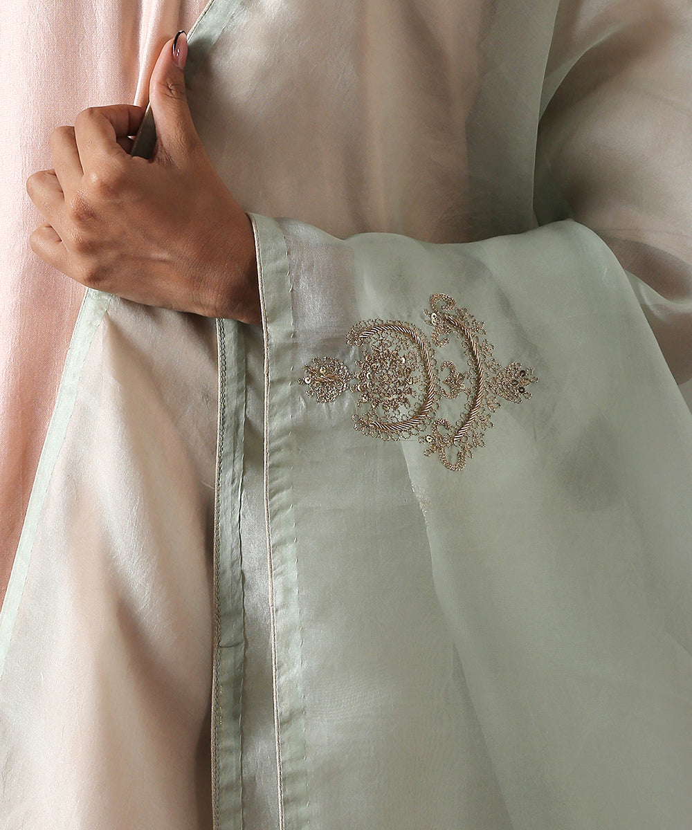 Ice_Blue_Organza_Dupatta_With_Big_Hand_Embroidered_Boota_WeaverStory_03