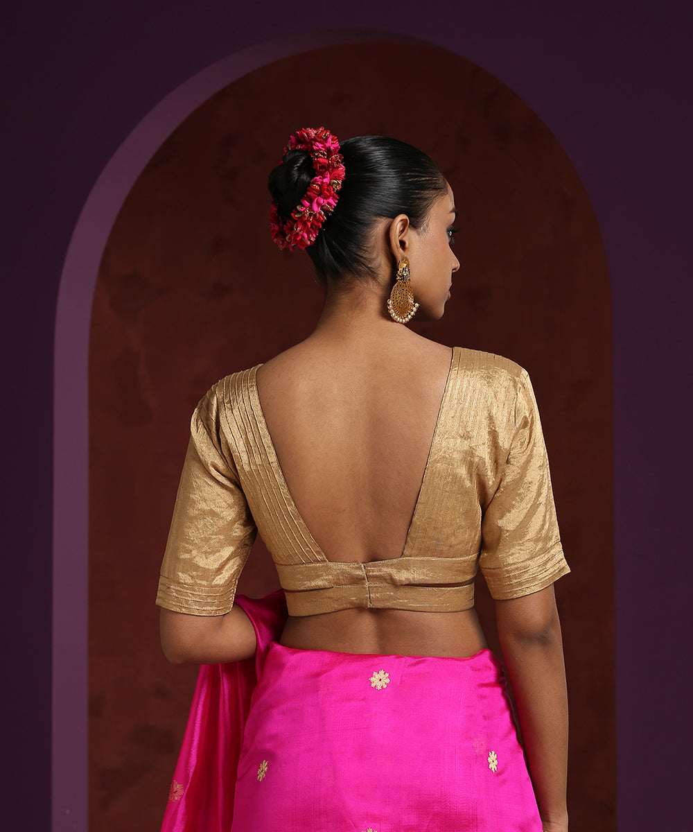 Golden_Tissue_Blouse_With_Pintuck_And_Underbust_Band_WeaverStory_03