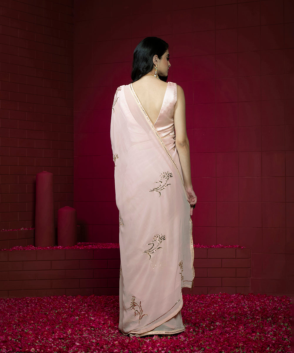 Baby_Pink_Handloom_Saree_with_Mukkaish_Work_and_Satin_Blouse_WeaverStory_03