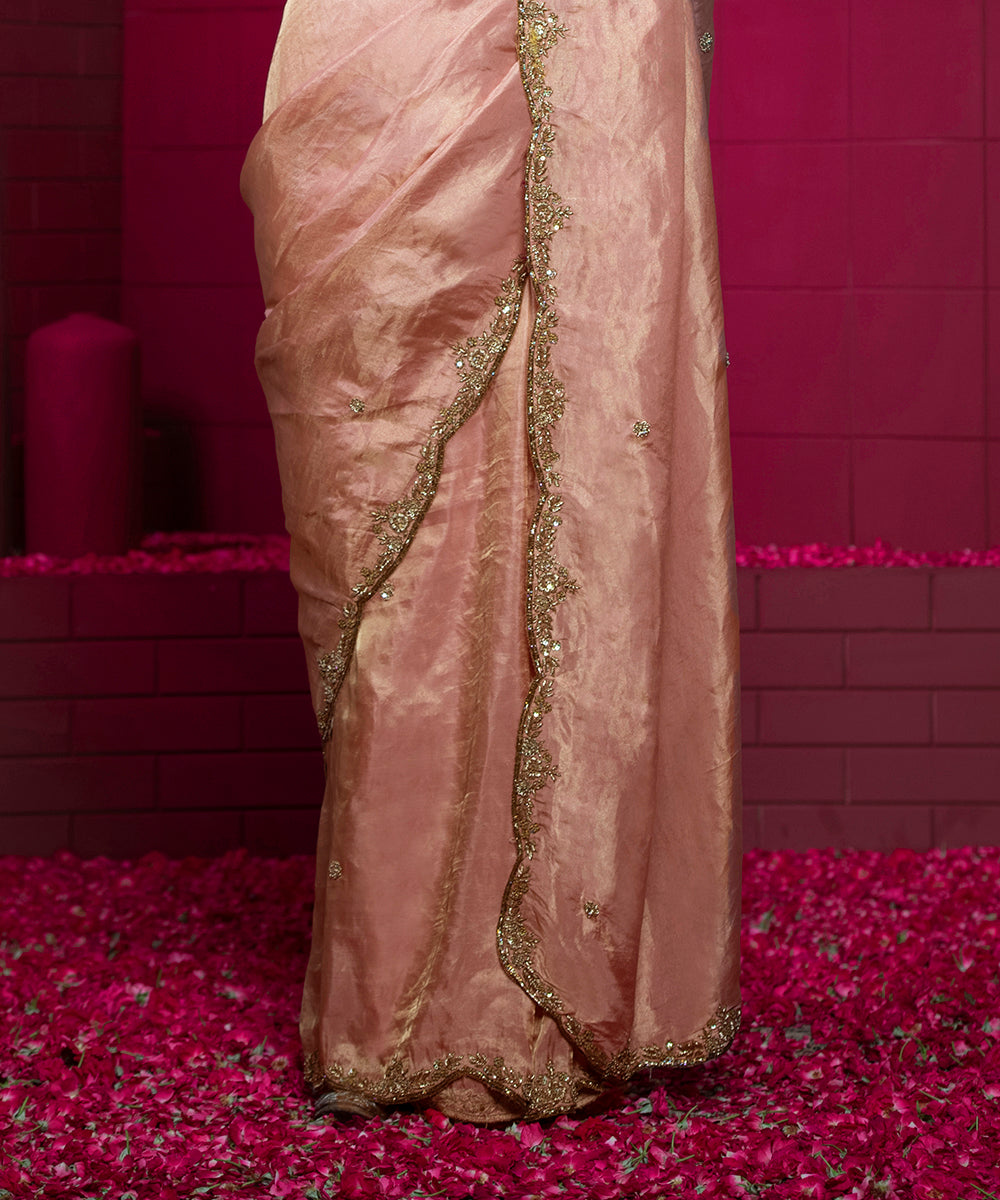 Old_Rose_Handloom_Scalloped_Embroidered_Tissue_Silk_Saree_With_Closed_Neck_Blouse_WeaverStory_05