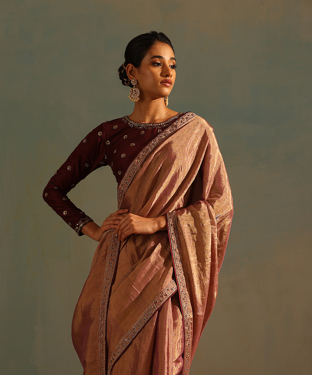 Purple_Hand_Embroidered_Tissue_Silk_Saree_With_Zardozi_Border_WeaverStory_02