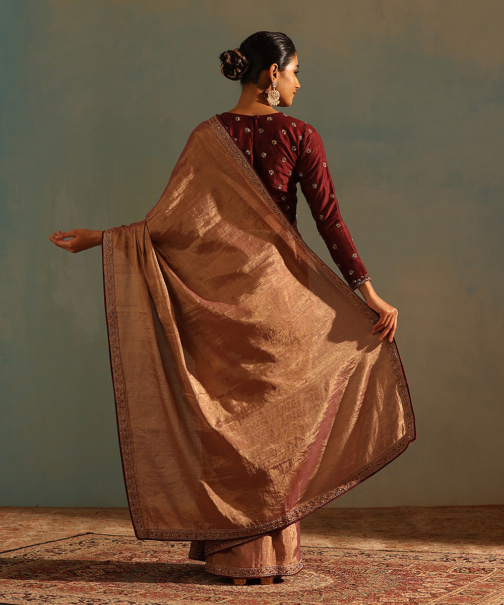 Purple_Hand_Embroidered_Tissue_Silk_Saree_With_Zardozi_Border_WeaverStory_03