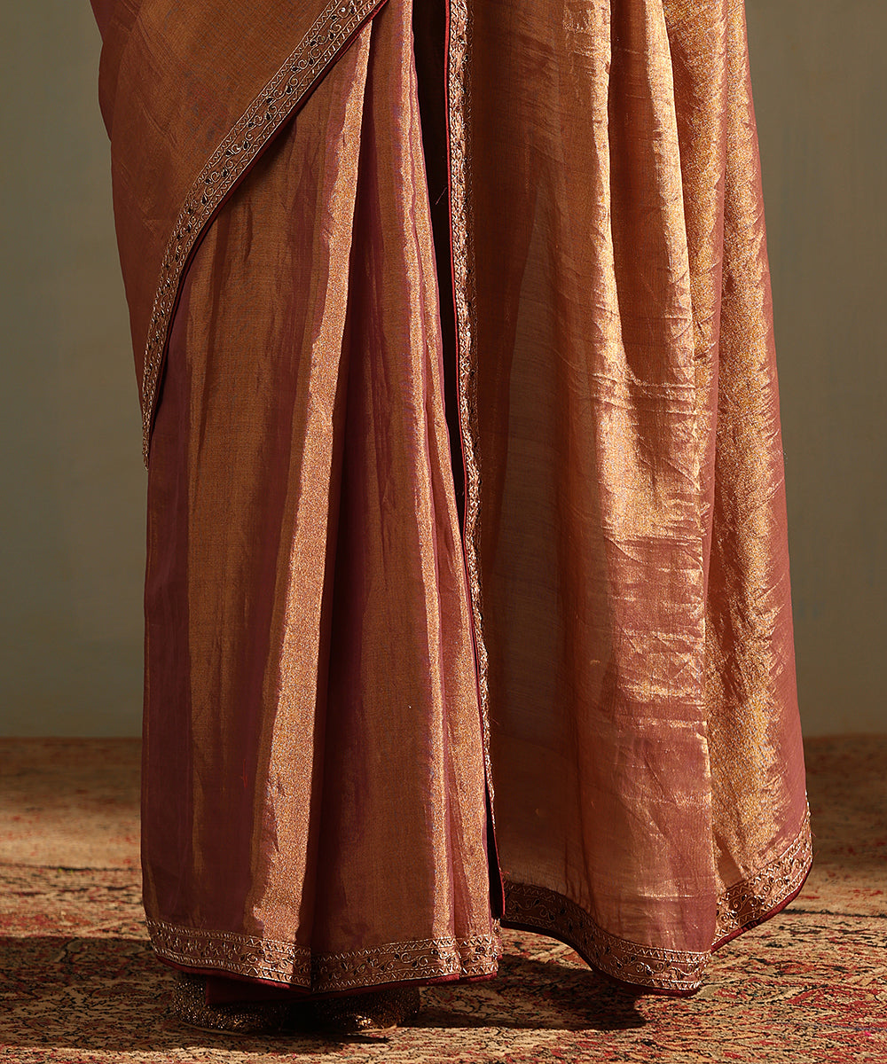 Purple_Hand_Embroidered_Tissue_Silk_Saree_With_Zardozi_Border_WeaverStory_04
