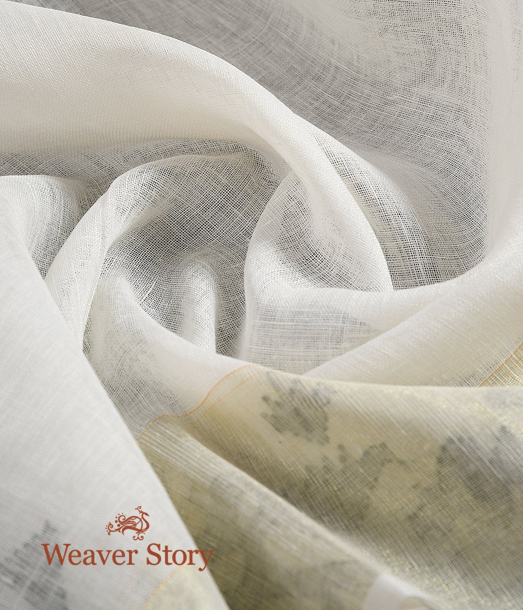 Hand_Woven_Linen_Jamdani_Saree_in_OffWhite_and_Black_WeaverStory_06