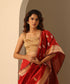 Golden_Tissue_Silk_Blouse_With_Square_Neckline_WeaverStory_01