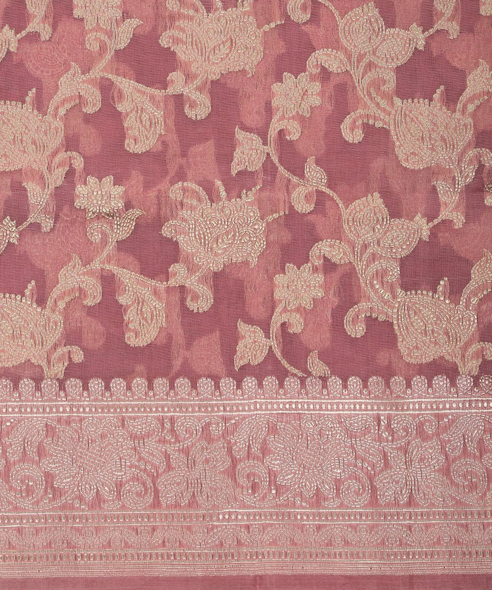 Handloom_Pure_Organza_Banarasi_Dupatta_with_All_Over_Kadhwa_Floral_Jaal_WeaverStory_03