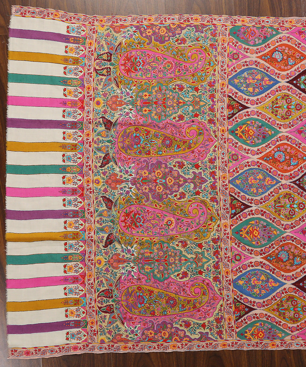 Light_Pink_Handwoven_Pure_Pashmina_Shawl_With_Kashidakari_And_Paper_Mache_Work_WeaverStory_02
