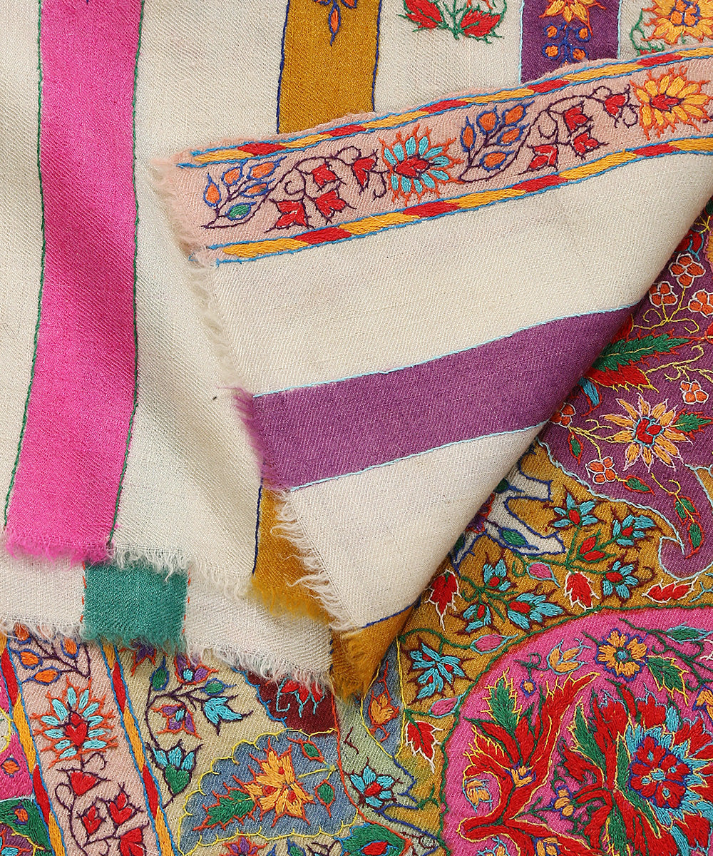 Light_Pink_Handwoven_Pure_Pashmina_Shawl_With_Kashidakari_And_Paper_Mache_Work_WeaverStory_04