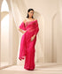 Magenta_Pure_Organza_Saree_With_Satin_Edges_WeaverStory_02