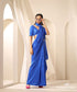 Royal_Blue_Pure_Silk_Saree_Paired_With_Plain_Silk_Tonal_blouse_WeaverStory_01