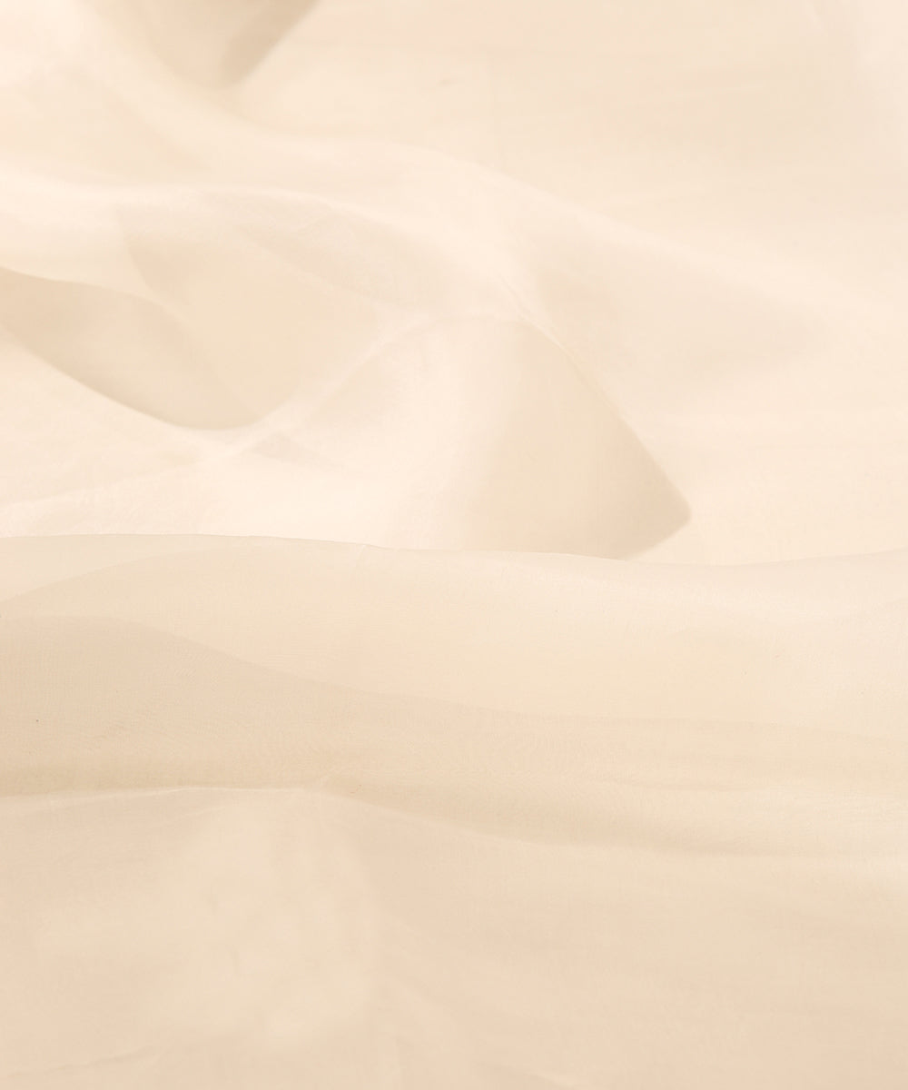 Offwhite_Pure_Organza_Saree_With_Satin_Edges_WeaverStory_04