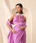 Lavender_Organza_Round_Neck_Blouse_WeaverStory_01