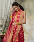 Pink_Handloom_Chanderi_Silk_Saree_with_Sunflower_Motifs_woven_all_over_WeaverStory_01
