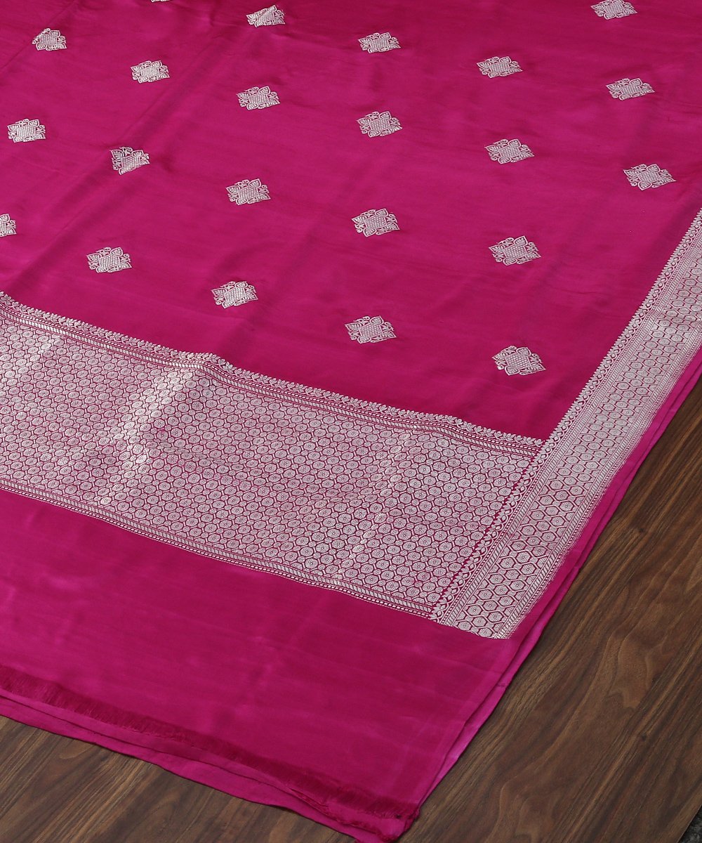 Pink_Handloom_Gajji_Silk_Banarasi_Dupatta_with_Bootidar_Motifs_WeaverStory_04