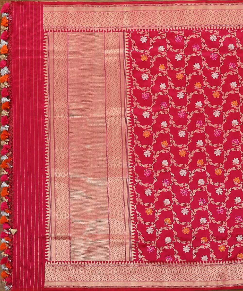 Pink_Pure_Katan_Silk_Handloom_Kadhwa_Jangla_Banarasi_Dupatta_with_Meenakari_WeaverStory_02