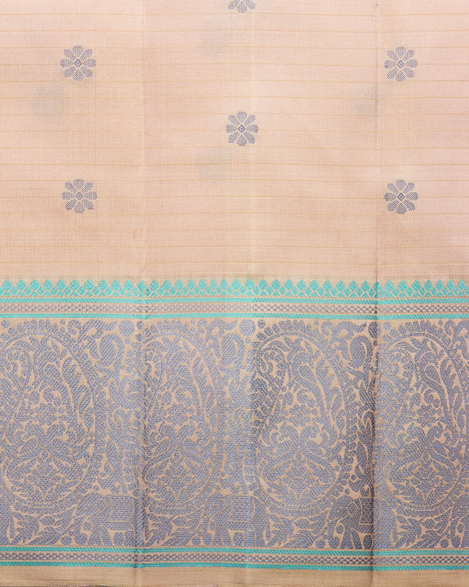 Pink_Handloom_Kanjivaram_Silk_Saree_with_Grey_Thread_Border_and_Pallu_WeaverStory_05