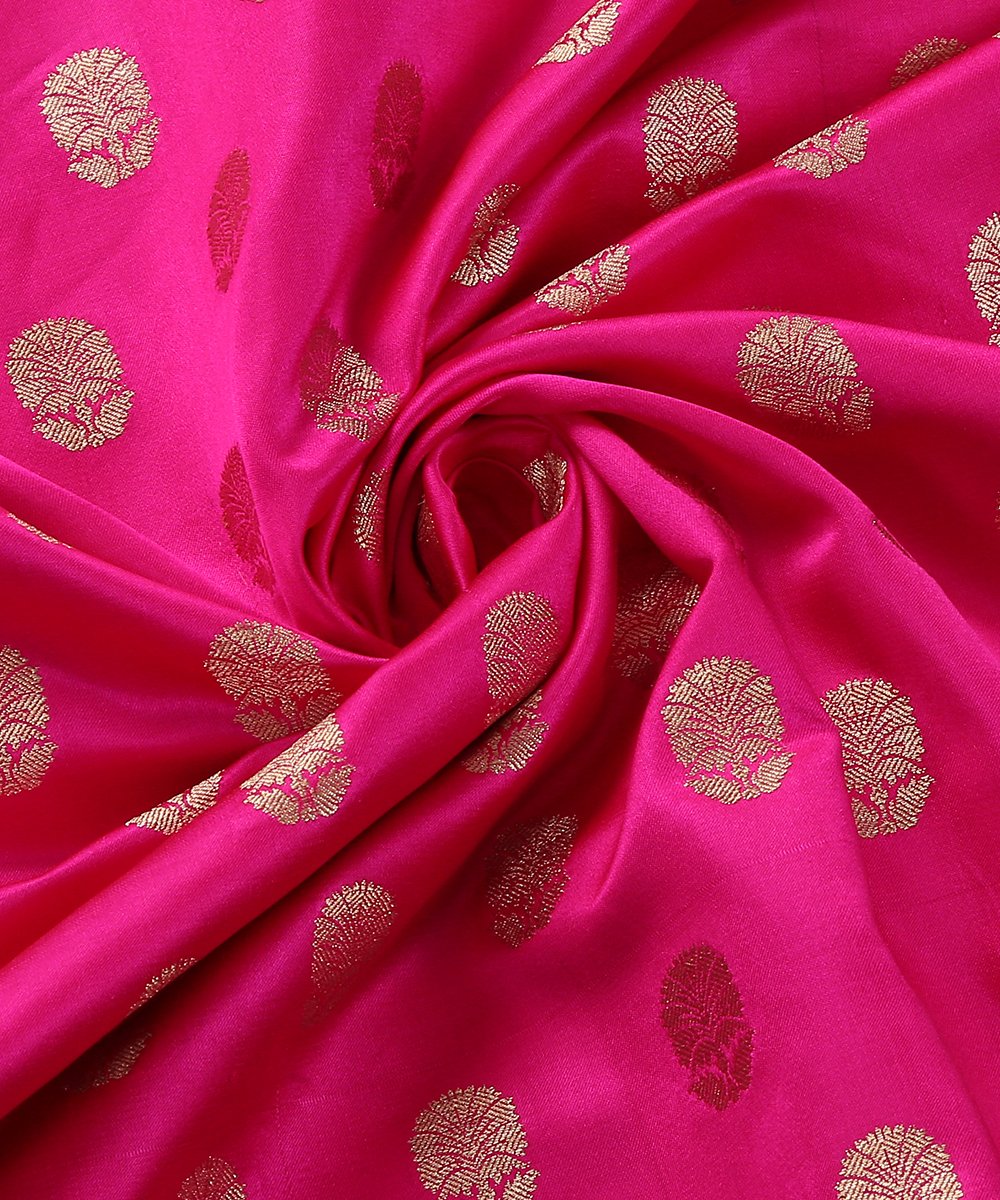 Pink_Banarasi_Handloom_Pure_Satin_Fabric_with_Bootidar_Design_WeaverStory_05