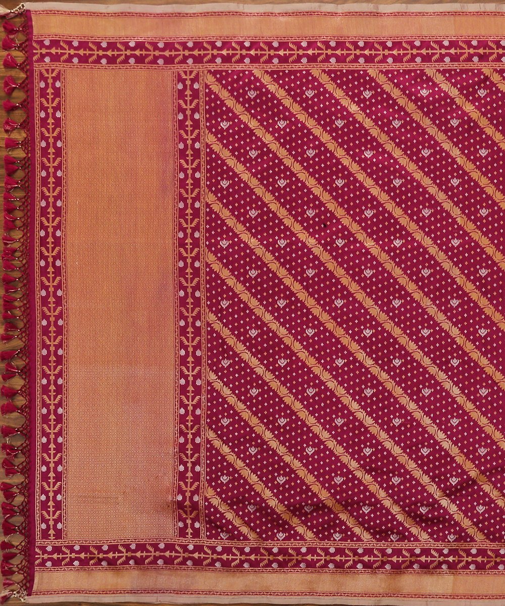Plum_Handloom_Aada_Jaal_Pure_Katan_Silk_Cutwork_Jamdani_Weave_Banarasi_Dupatta_WeaverStory_02