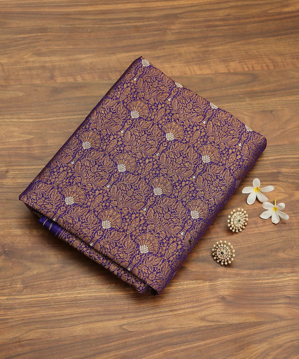 Purple_Banarasi_Handloom_Pure_Katan_Silk_Nakshi_Brocade_Fabric_with_Meenakari_WeaverStory_01