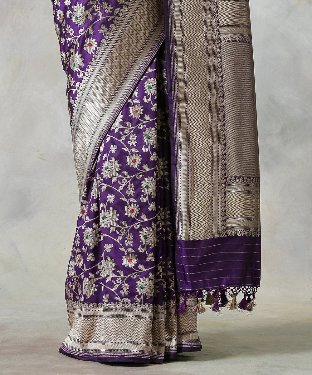 Purple_Handloom_Banarasi_Jangla_Saree_in_Katan_Silk_with_Meenakari_WeaverStory_04