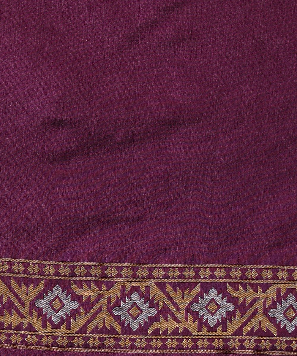 Purple_Pure_Katan_Silk_Handloom_Banarasi_Saree_with_Cutwork_Jamdani_Weave_WeaverStory_05