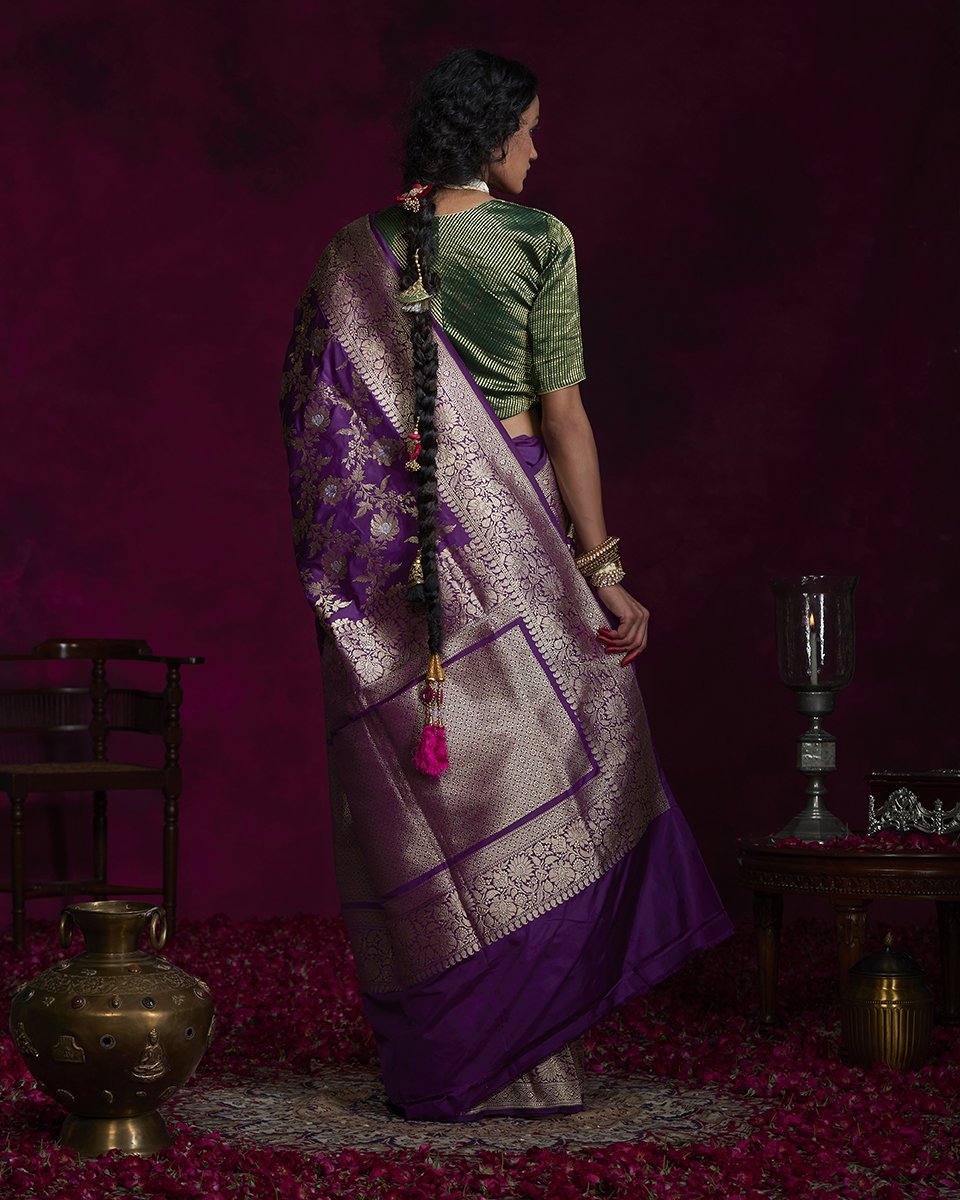 Purple_Handloom_Kadhwa_Banarasi_Saree_in_Katan_Silk_with_Floral_Jaal_WeaverStory_03