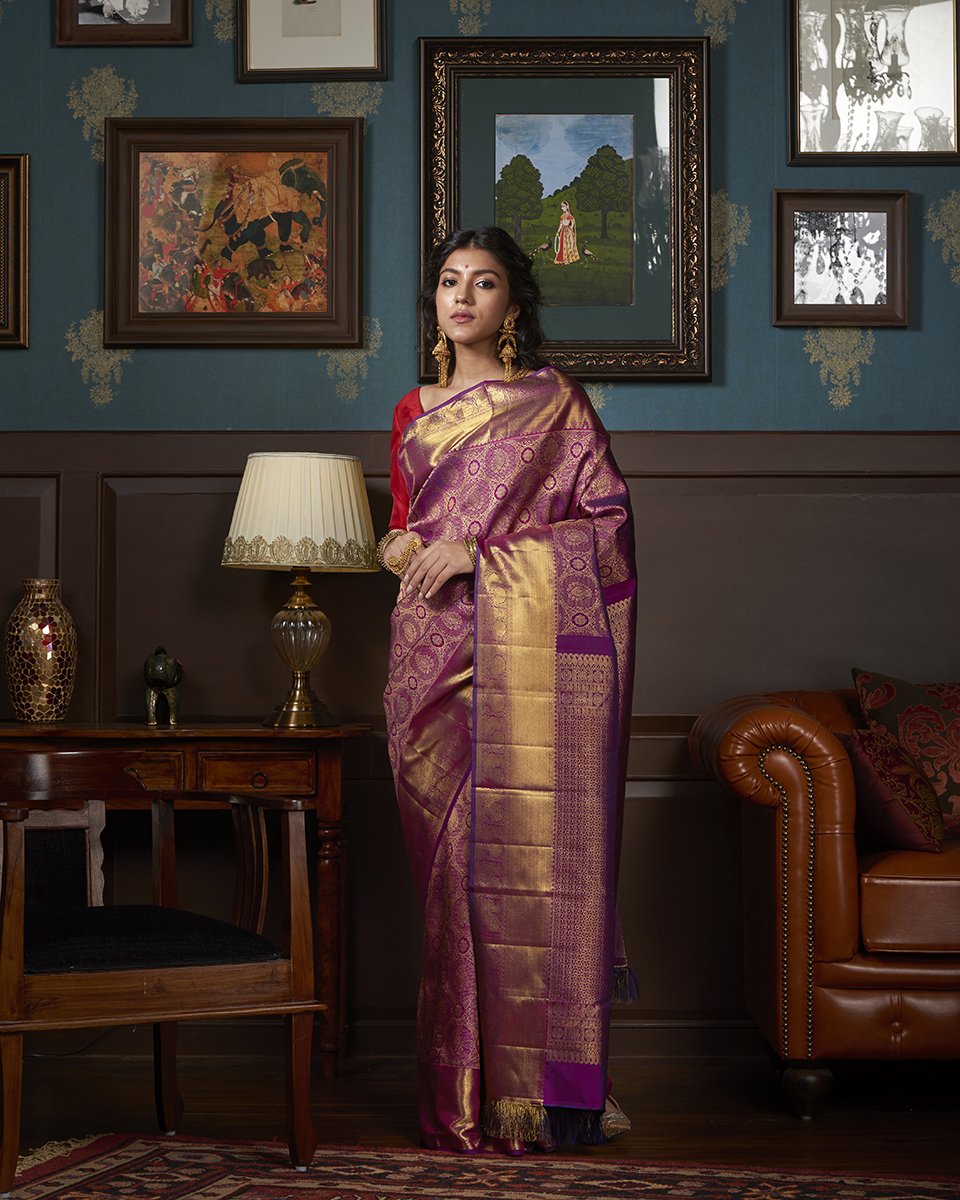 Purple_Handloom_Kanjivaram_Silk_Saree_with_Gold_Zari_Weave_WeaverStory_02