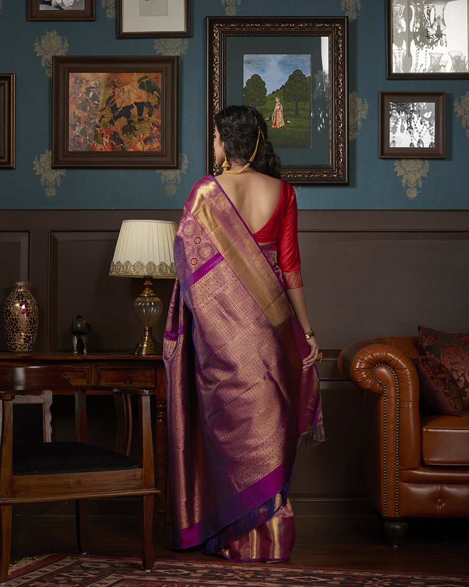 Purple_Handloom_Kanjivaram_Silk_Saree_with_Gold_Zari_Weave_WeaverStory_03
