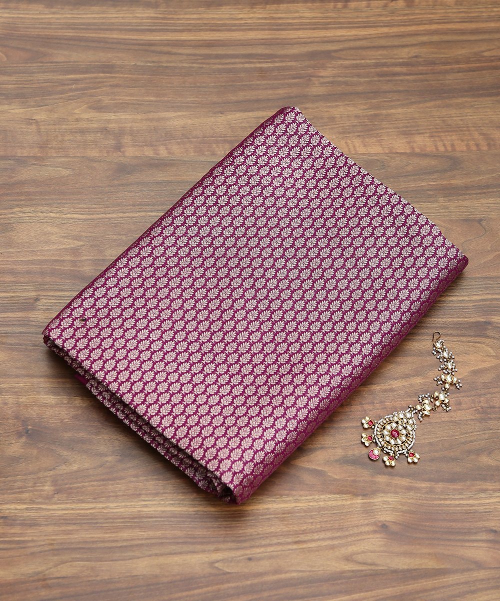 Purple_Handloom_Pure_Katan_Silk_Banarasi_Nakshi_Brocade_Fabric_WeaverStory_01