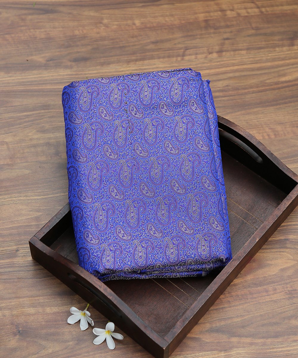 Purple_Handloom_Pure_Katan_Silk_Zari_Brocade_Banarasi_Fabric_WeaverStory_01