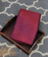 Purple And Red Dual Tone Handloom Pure Katan Silk Tanchoi Banarasi Zari Booti Fabric