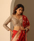 Hand_Embroidered_Off_White_Raw_Silk_Blouse_With_Organza_Sweetheart_Neckline_WeaverStory_01