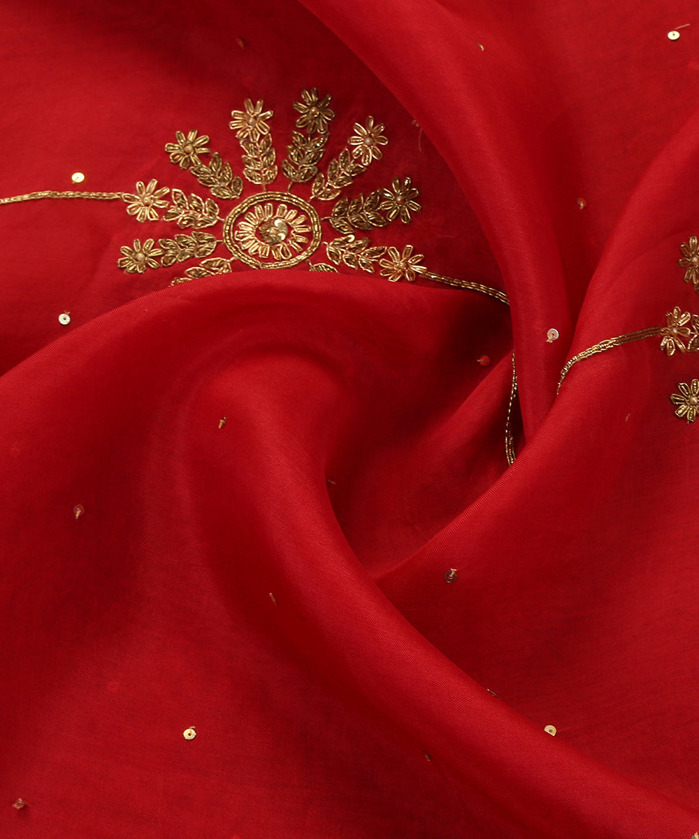 Vermillion_Red_Handloom_Pure_Organza_Dupatta_With_Hand_Embroidered_Zardozi__Motifs_All_Over_WeaverStory_05