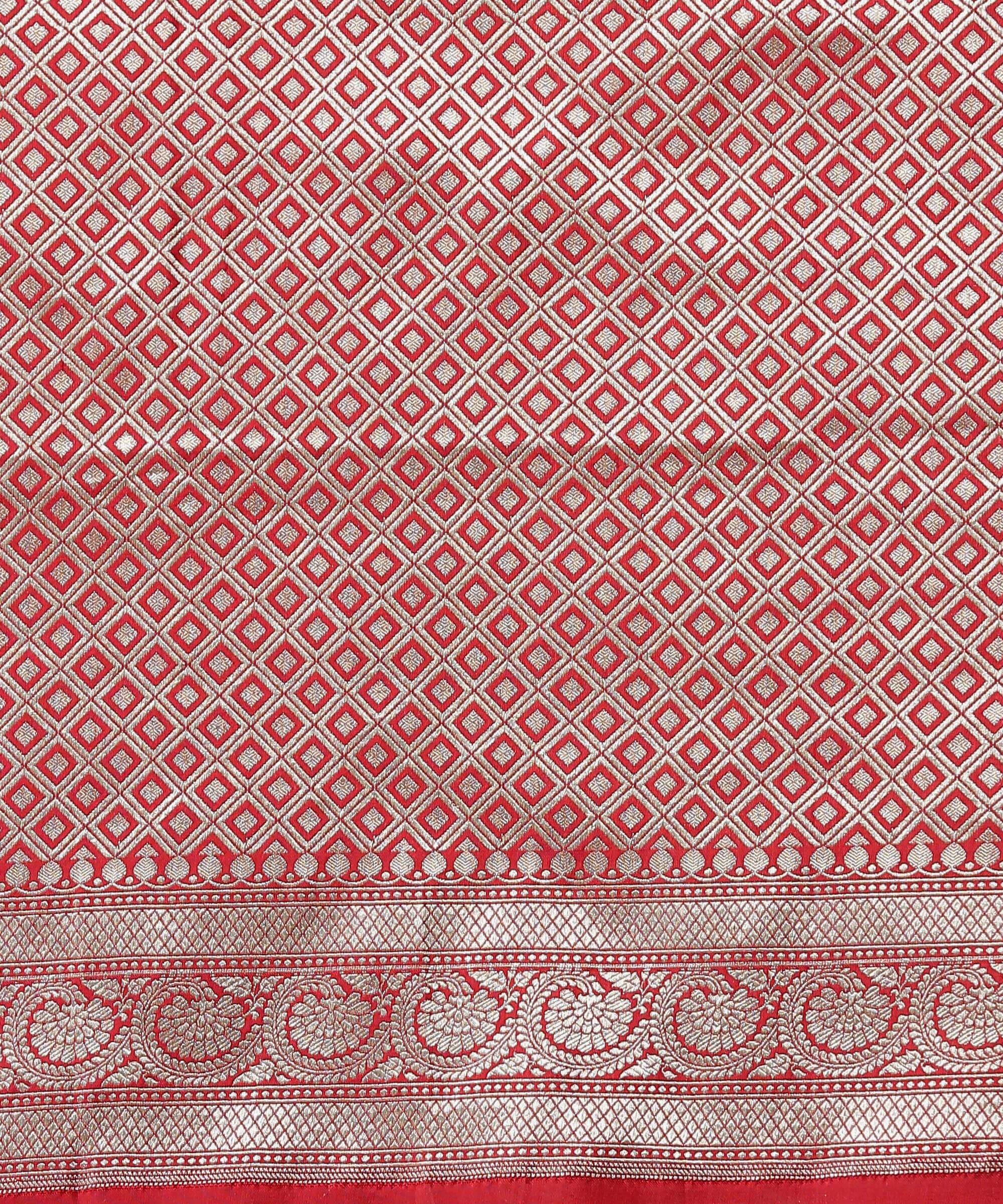 Red_Handloom_Banarasi_Silk_Saree_in_Cutwork_and_Booti_Design_WeaverStory_05