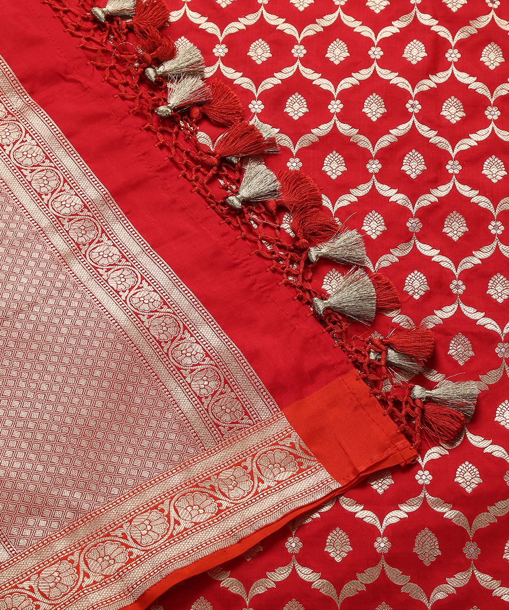 Red_Handloom_Cutwork_Banarasi_Dupatta_with_all_Over_Jaal_WeaverStory_04