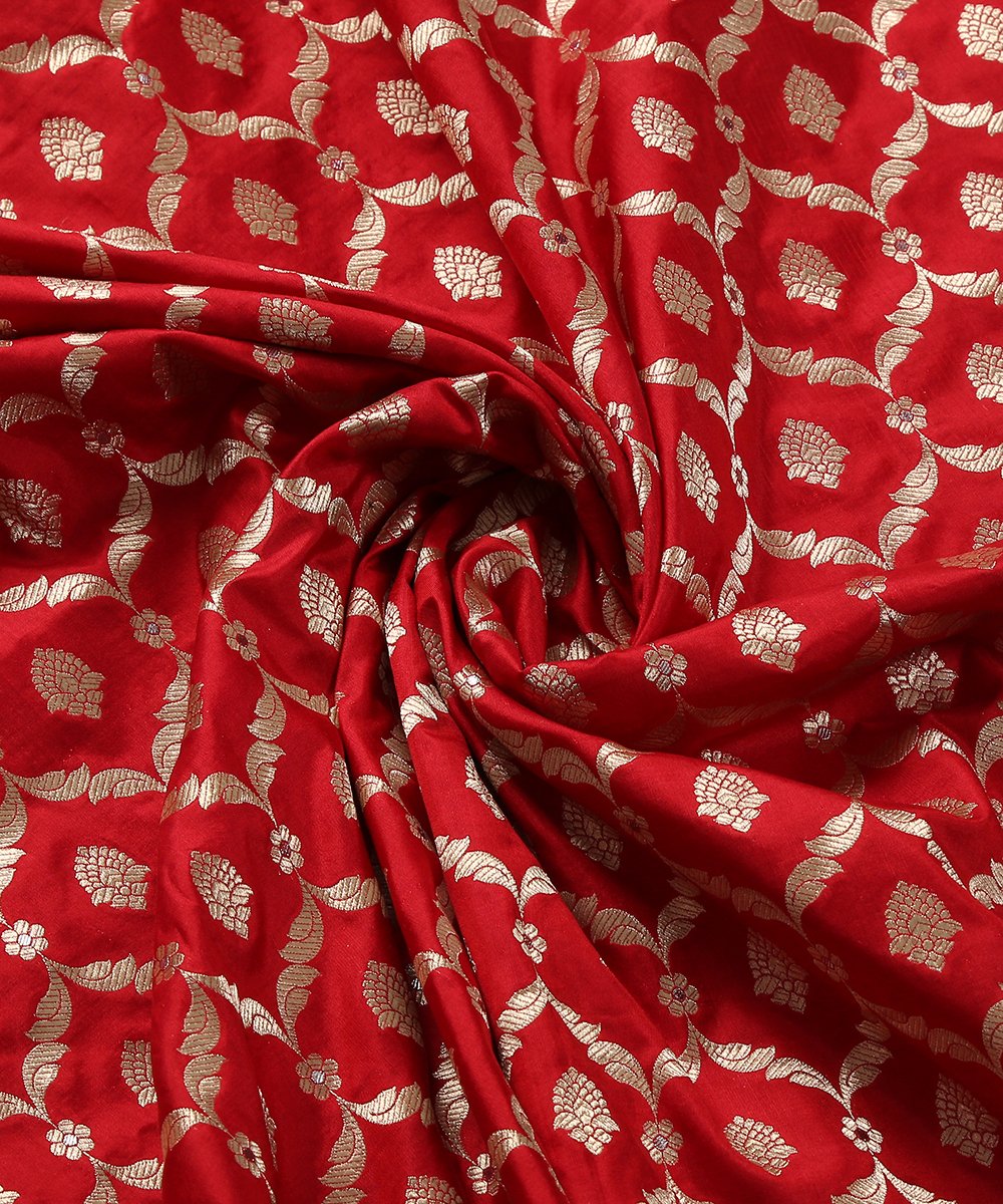 Red_Handloom_Cutwork_Banarasi_Dupatta_with_all_Over_Jaal_WeaverStory_05