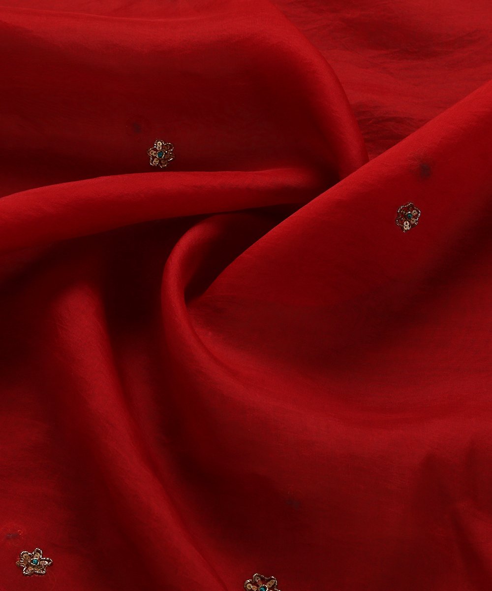 Red_Handloom_Organza_Dupatta_with_Hand_Embroidered_Zardozi_Motifs_and_HandCrafted_Kiran_WeaverStory_04