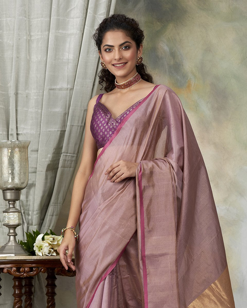 Old_Rose_Handloom_Chanderi_Cotton_Tissue_Saree_with_Zari_Border_WeaverStory_01