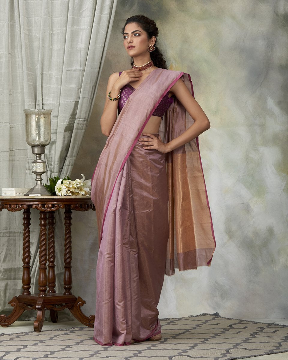 Old_Rose_Handloom_Chanderi_Cotton_Tissue_Saree_with_Zari_Border_WeaverStory_02