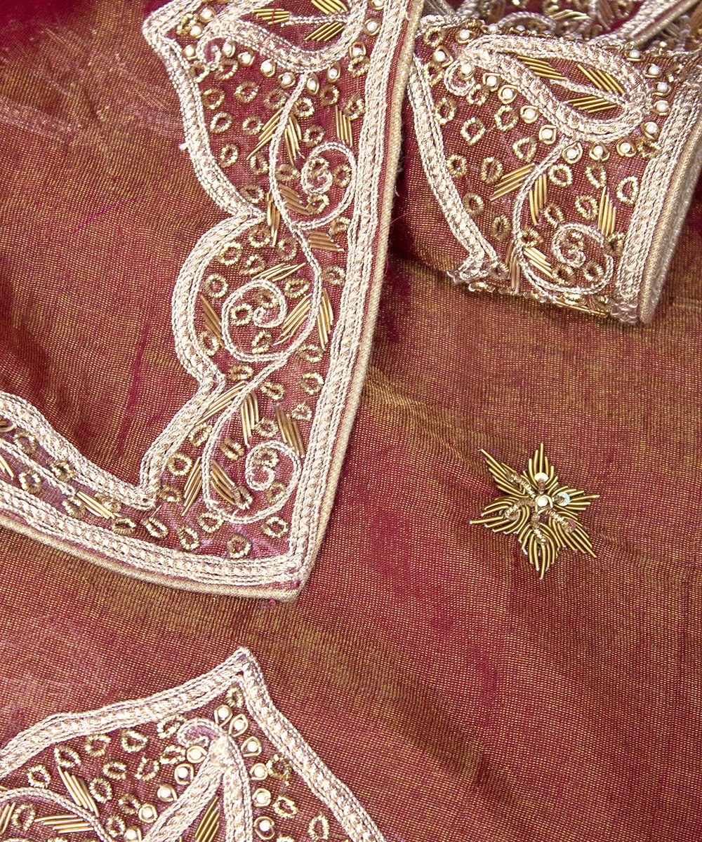 Handloom_Rust_Pure_Tissue_Dupatta_with_Zardozi_Hand_Embroidery_Border_WeaverStory_02