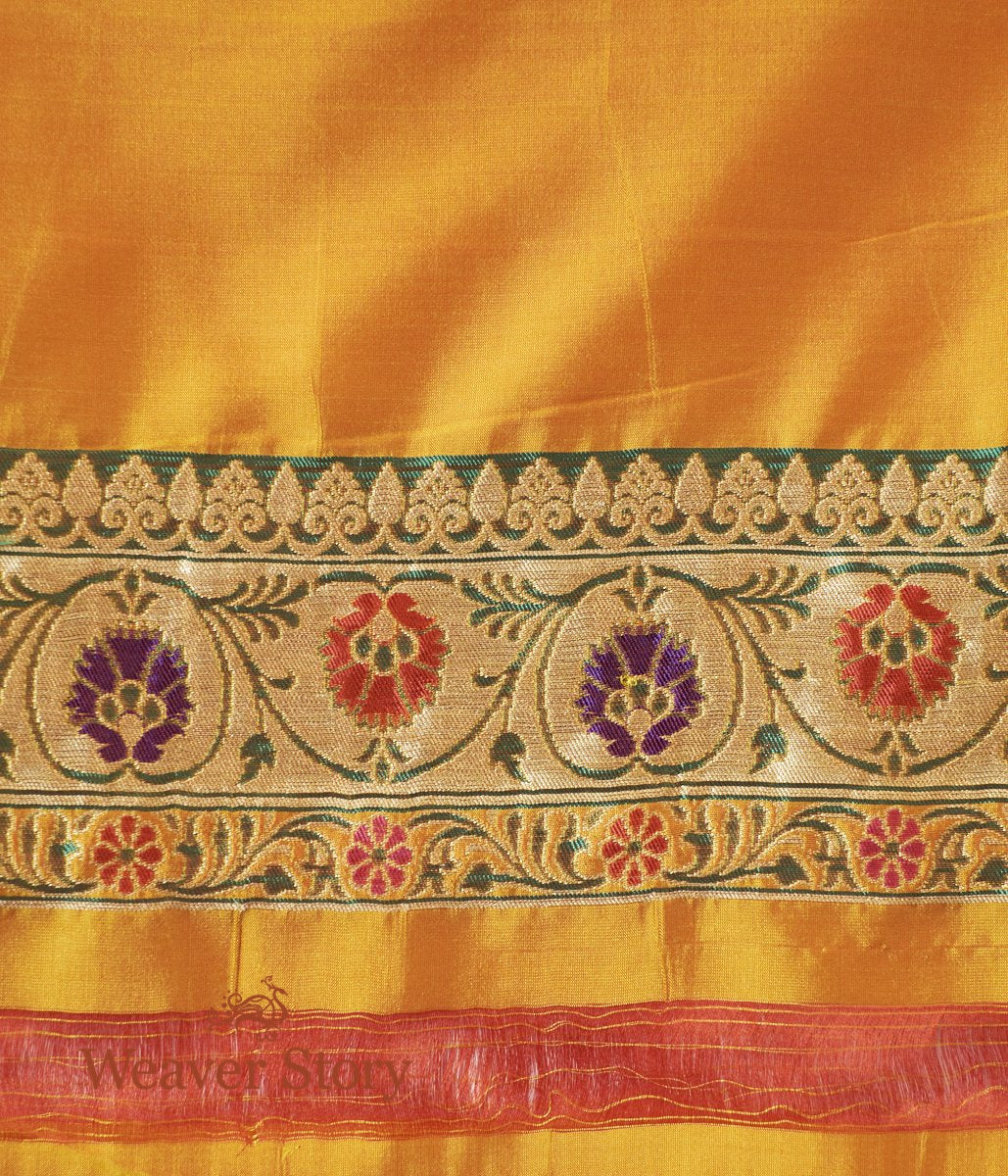 Handwoven_Mustard_Meenakari_Banarasi_Patola_Saree_WeaverStory_05
