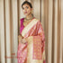 Handwoven_Peach_and_Pink_Dual_Tone_Meenakari_Banarasi_Patola_Saree_WeaverStory_01