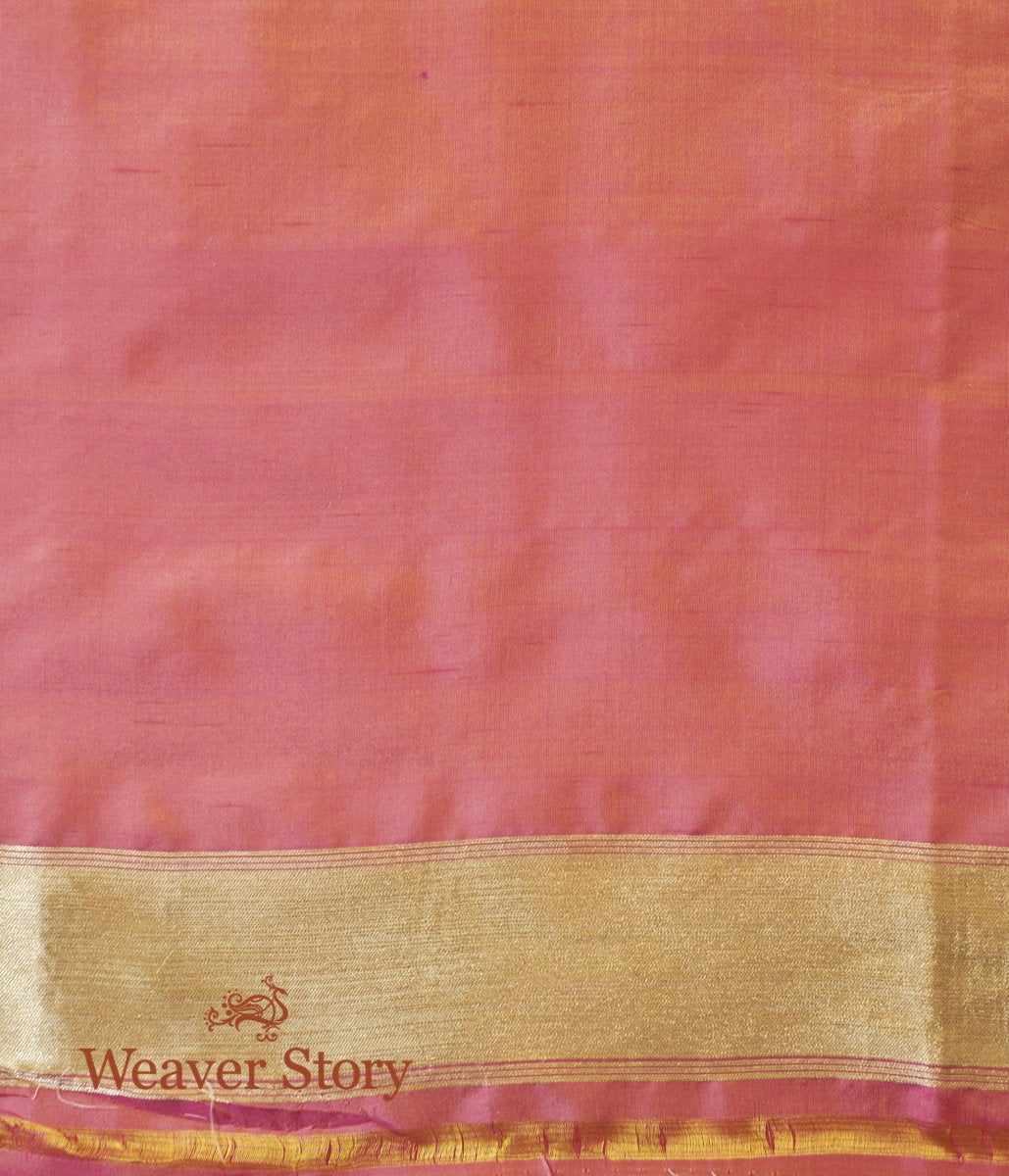 Handwoven_Peach_and_Pink_Dual_Tone_Meenakari_Banarasi_Patola_Saree_WeaverStory_05