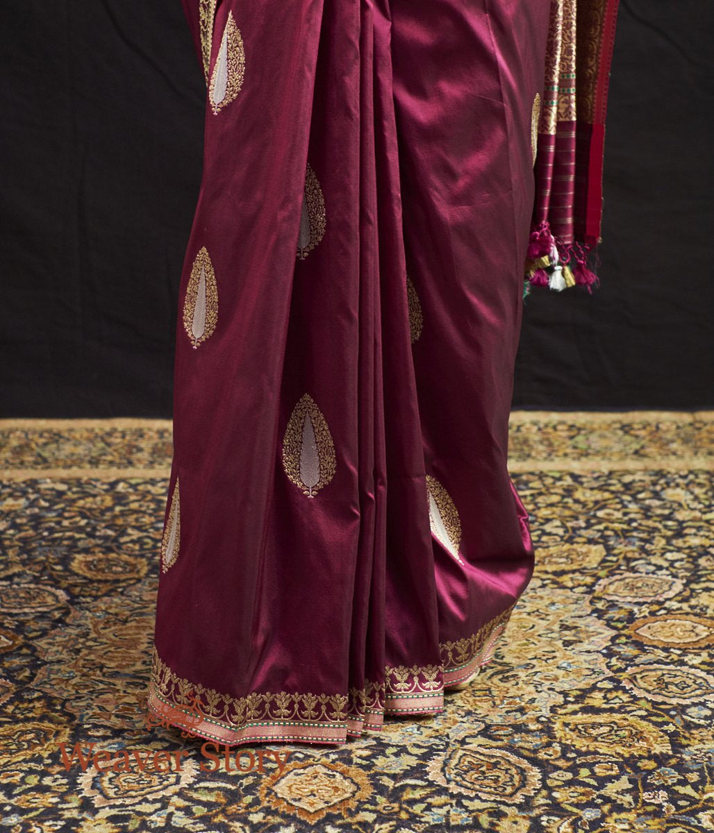 Handwoven_Purple_Banarasi_Saree_with_Meenakari_Boota_WeaverStory_04