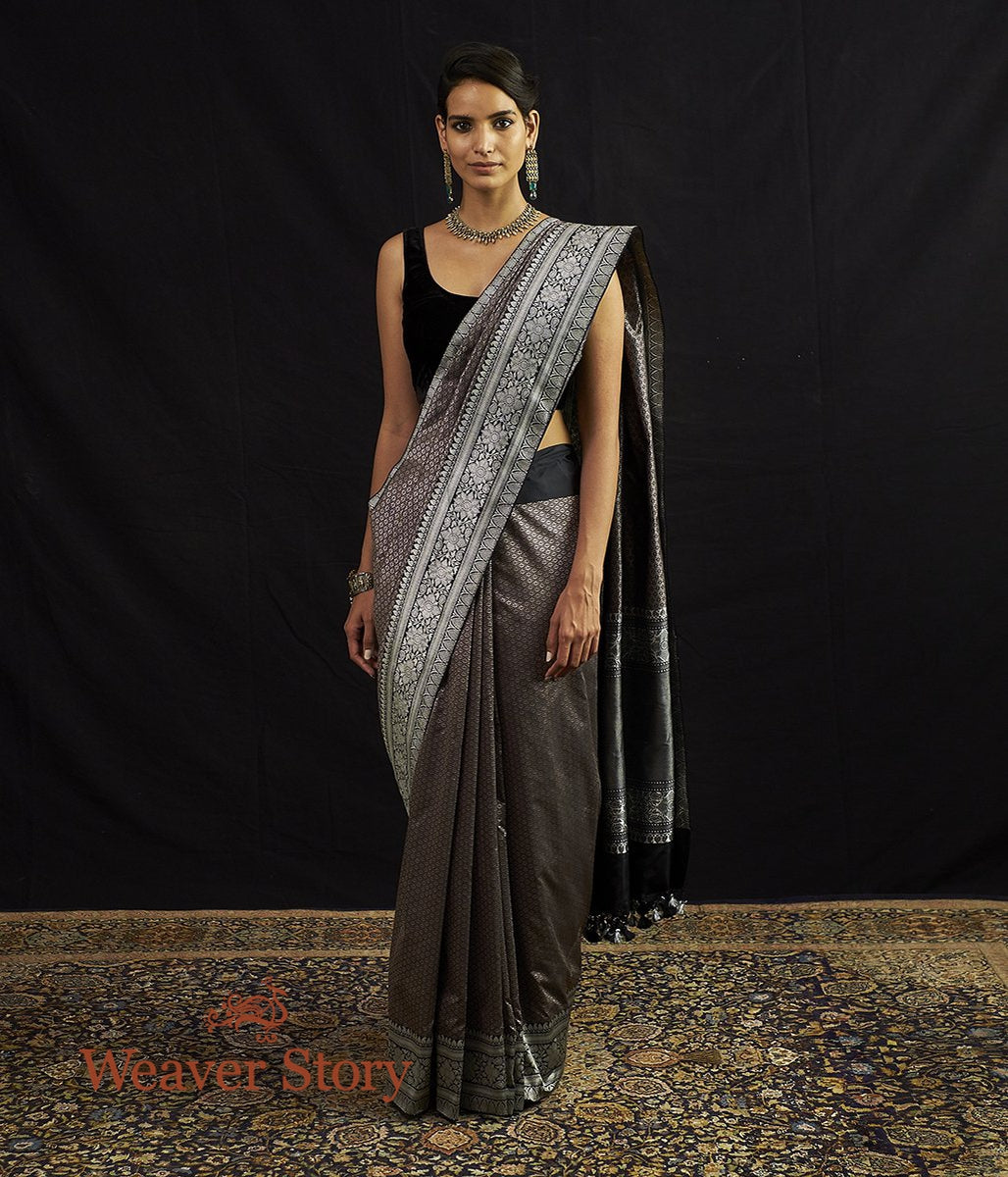 Handloom_Black_and_Grey_Tanchoi_with_Kadhwa_Border_WeaverStory_02