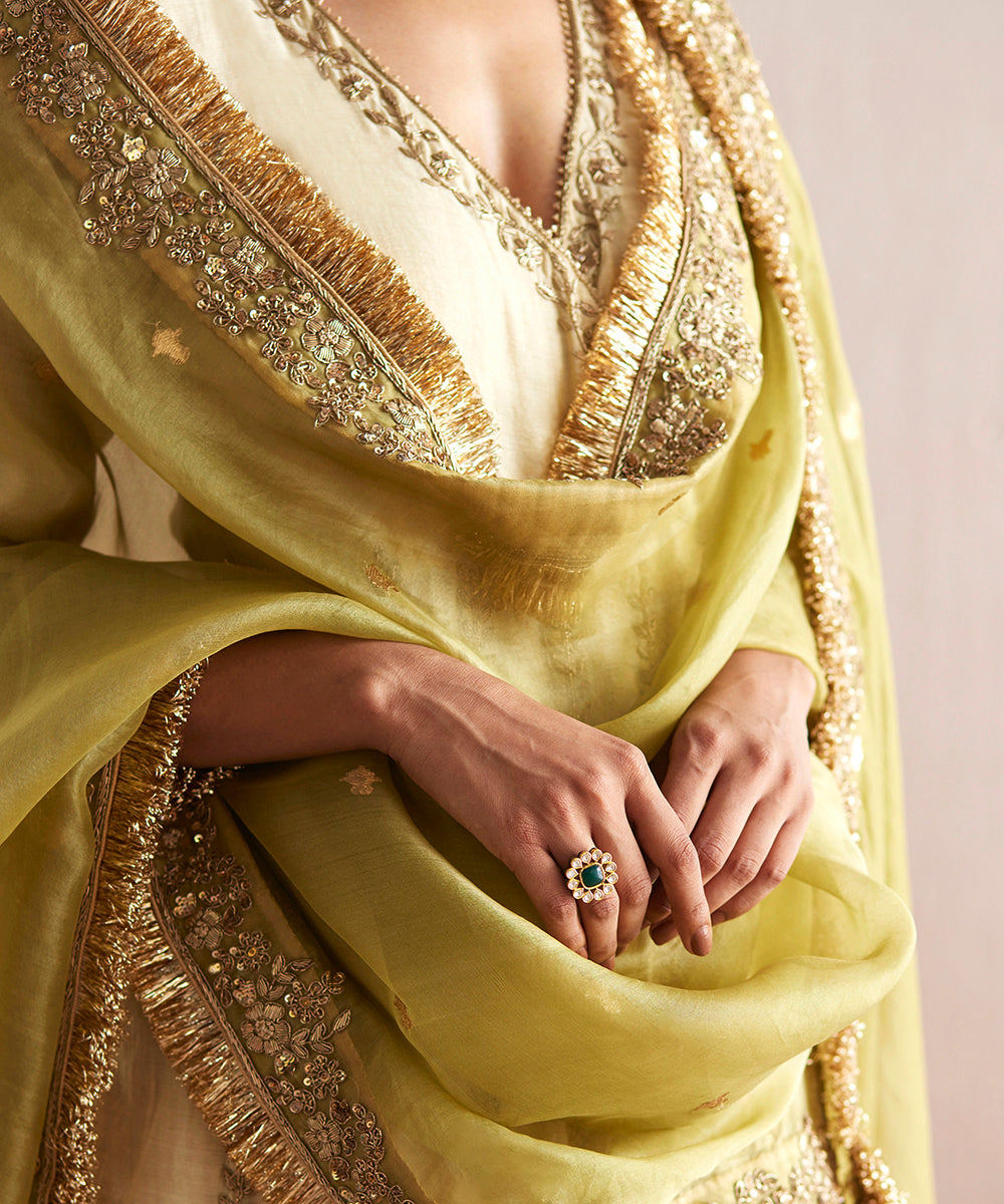 Nayaab_Handloom_Off_White_Cotton_Tissue_Angrakha_With_Pants_And_Embroidered_Dupatta_WeaverStory_06