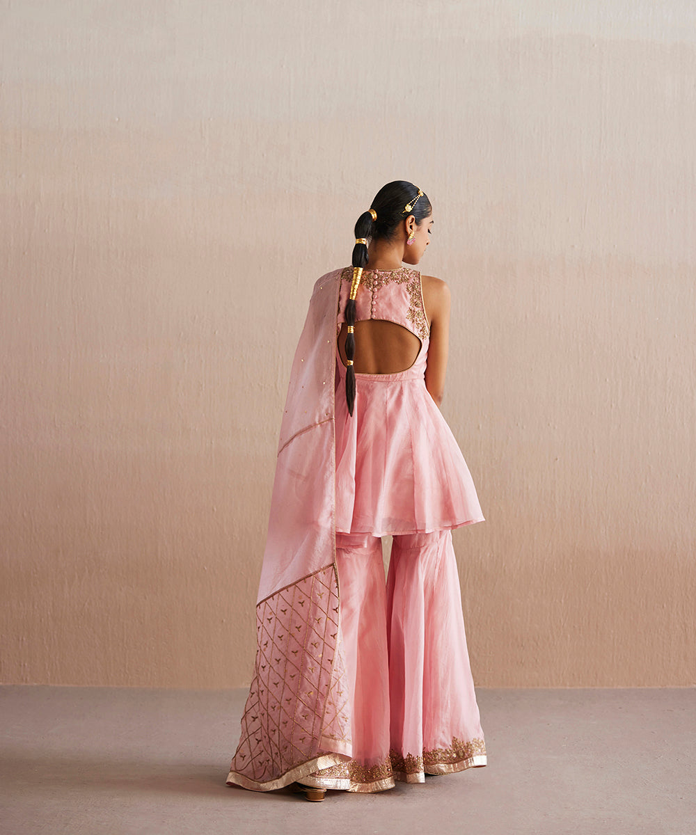 Afsana_Handloom_Baby_Pink_Organza_Top_With_Gharara_And_Organza_Dupatta_WeaverStory_05